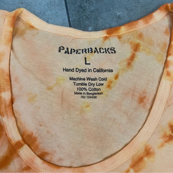 NEW original paperbacks 3 tank tops tie dye blue Large - Picture 4 of 13